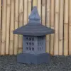 Product image 2 of the product “Japanese style Garden Lantern, made from Andesit Stone. Multipart. 55 cm Height, Roof is 30 cm width. ”